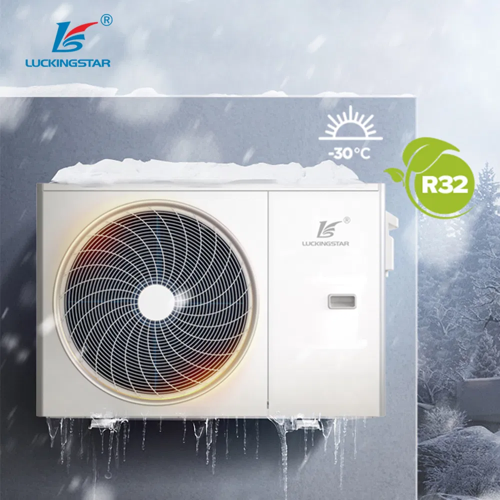 Eco-Friendly R32 Monoblock Heat Pump for Home Central Heating 220V~380V Single Phase/Three Phase Heater Wrmepumpe