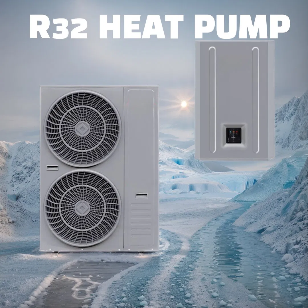 Evi DC Inverter Wall Mounted Split Type R32 Air Source Heat Pump for Fan Coil Heating and Cooling