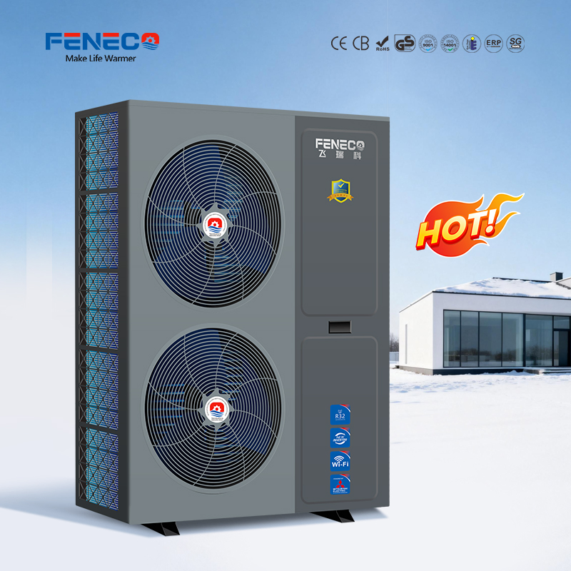 Feneco Air Source Heat Pumps R32 Air to Water DC Inverter Heat Pump Heating &amp; Cooling &amp; Dhw 3 in 1 Heat Pump 15kw with CE, ERP, Key Mark Sg Ready