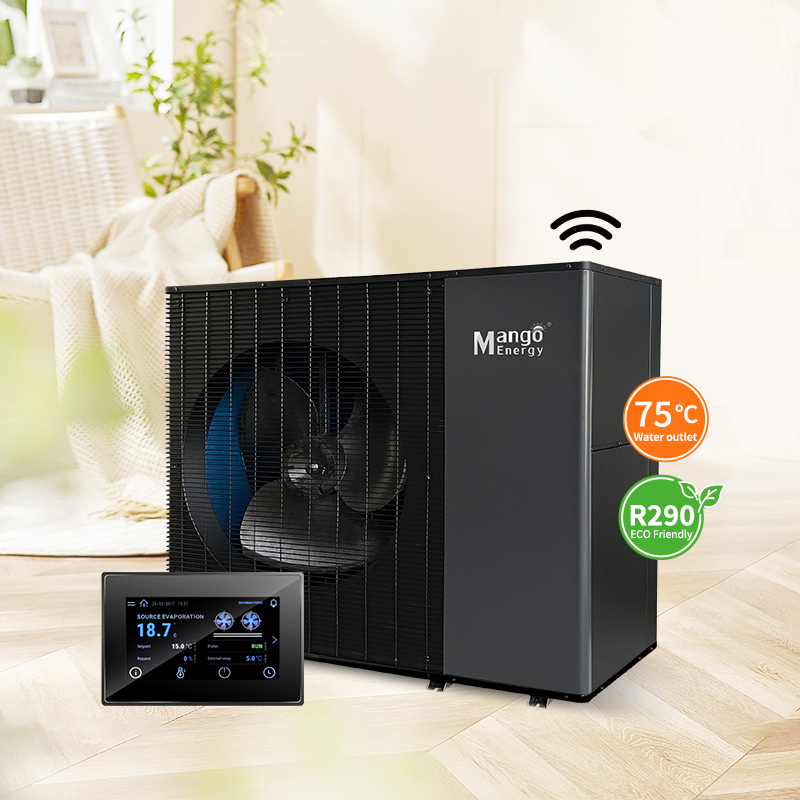 Solar/Air Energy ERP a+++ DC Inverter Air Source Heat Pump and Electric Water Heater for Commercial Outdoor House