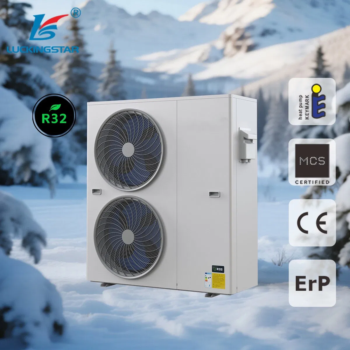 Eco-Friendly R32 Monobloc Heating and Cooling Heat Pump for House Heating/Cooling/Hot Water/Floor Heating