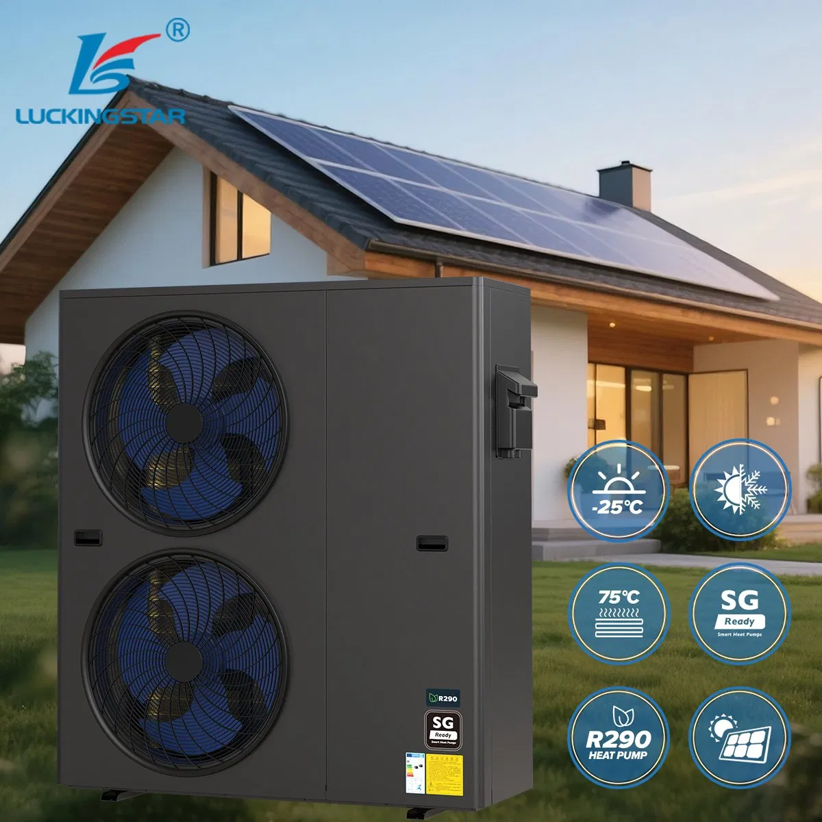 OEM/ODM Service Eco-Friendly R290 Premium Propane Heat Pump with Inverter Technology for House Heating