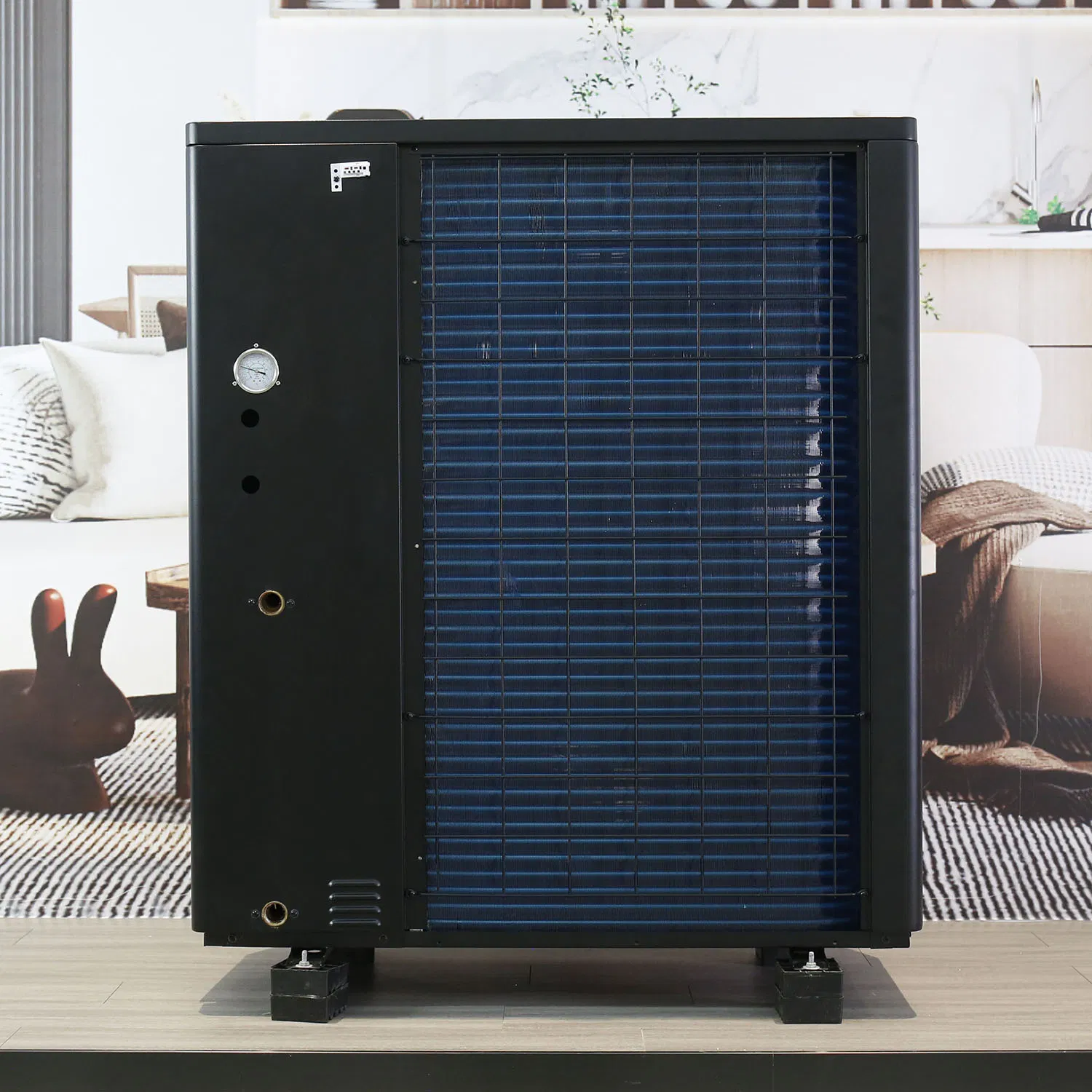 House Heating Cooling R290 Air Source Heat Pump 75 Degree Hot Water