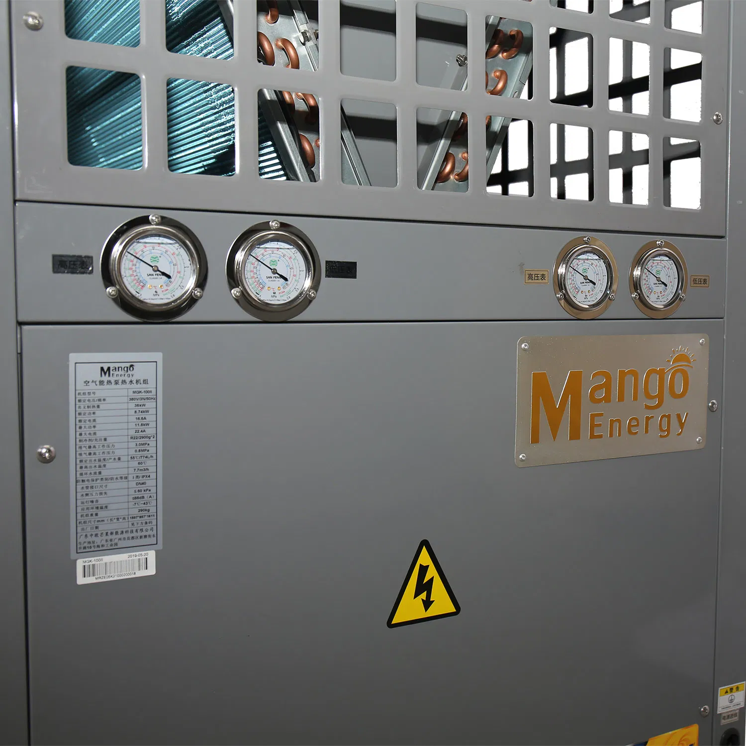 Max Outlet Water 80 Degree High Temperature Heat Pump Evi Warmtepomo for Heating for -25c