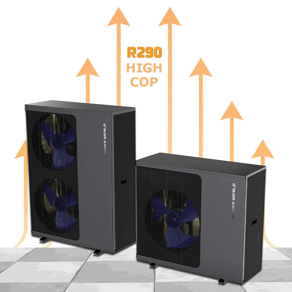 China RoHS Approved Multi-Function Heating R290 Propane Heaters New Energy Monoblock Inverter Heat Pump