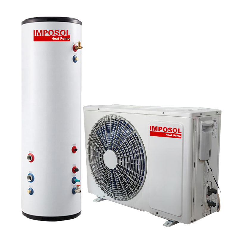 Imposol Hot Selling Domestic Sanitary Hot Water Heating R410A Split Air to Water Heat Pump Water Heater