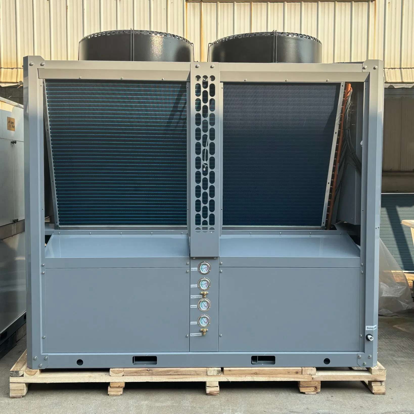 R134A Commercial Air Water Heat Pump DC Inverter Evi Certified Heating Cooling for Hotels Metal Housing