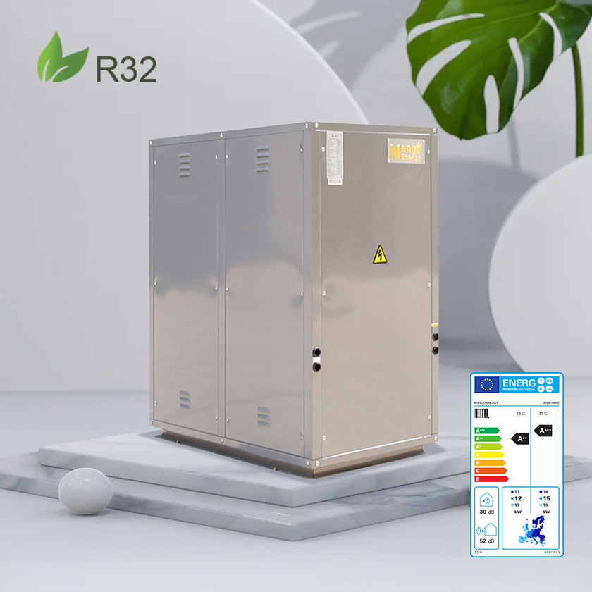 High Efficiency Geothermal Ground Source Water Source Heat Pump for House Floor Cooling and Heating