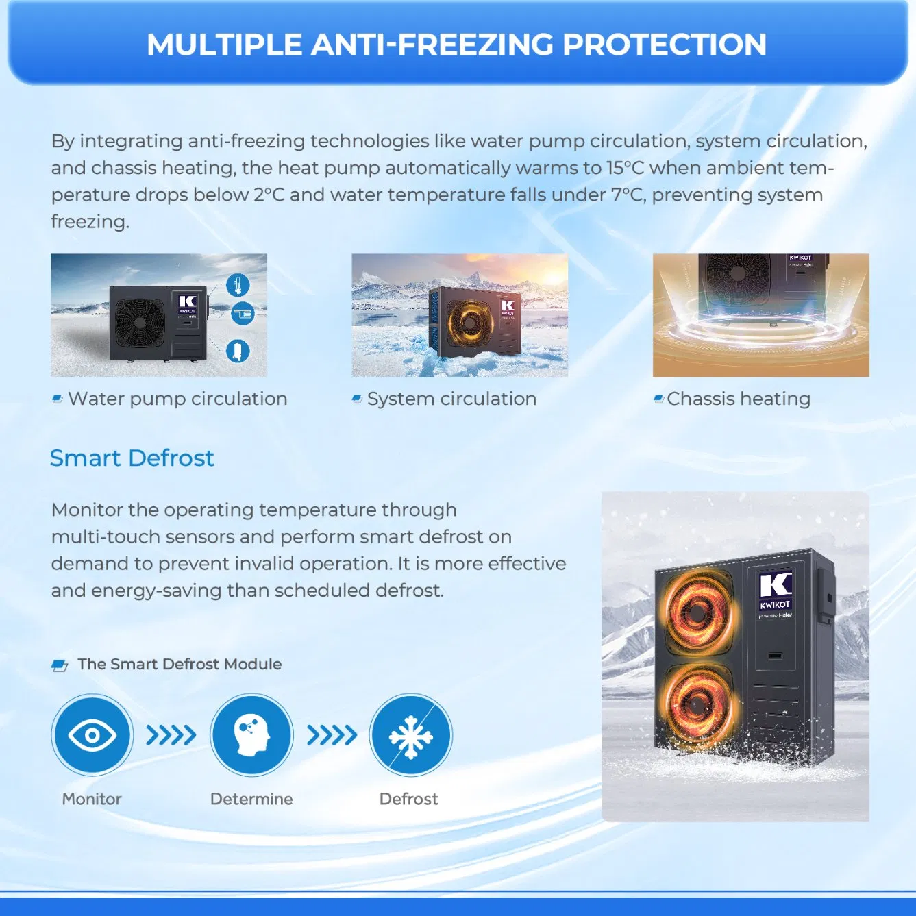 Best Europe EU Market Mini Household Warehouse Use High Cop Domestic Hot Water Dhw R290 Evi Air to Water Air Source Heat Pump