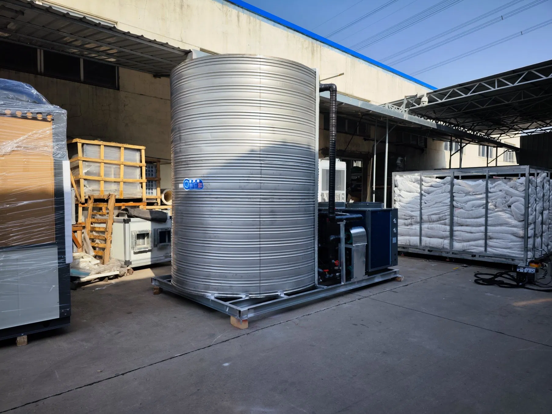 Customized Adjustable Industrial Commercial Air Source Air to Water Heat Pump Integrated Equipment Unit for Swimming Pool