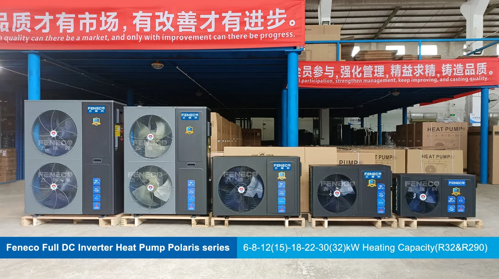 44kw Eco-Friendly Refrigerant R32 Casing Full Inverter Swimming Pool Heat Pump