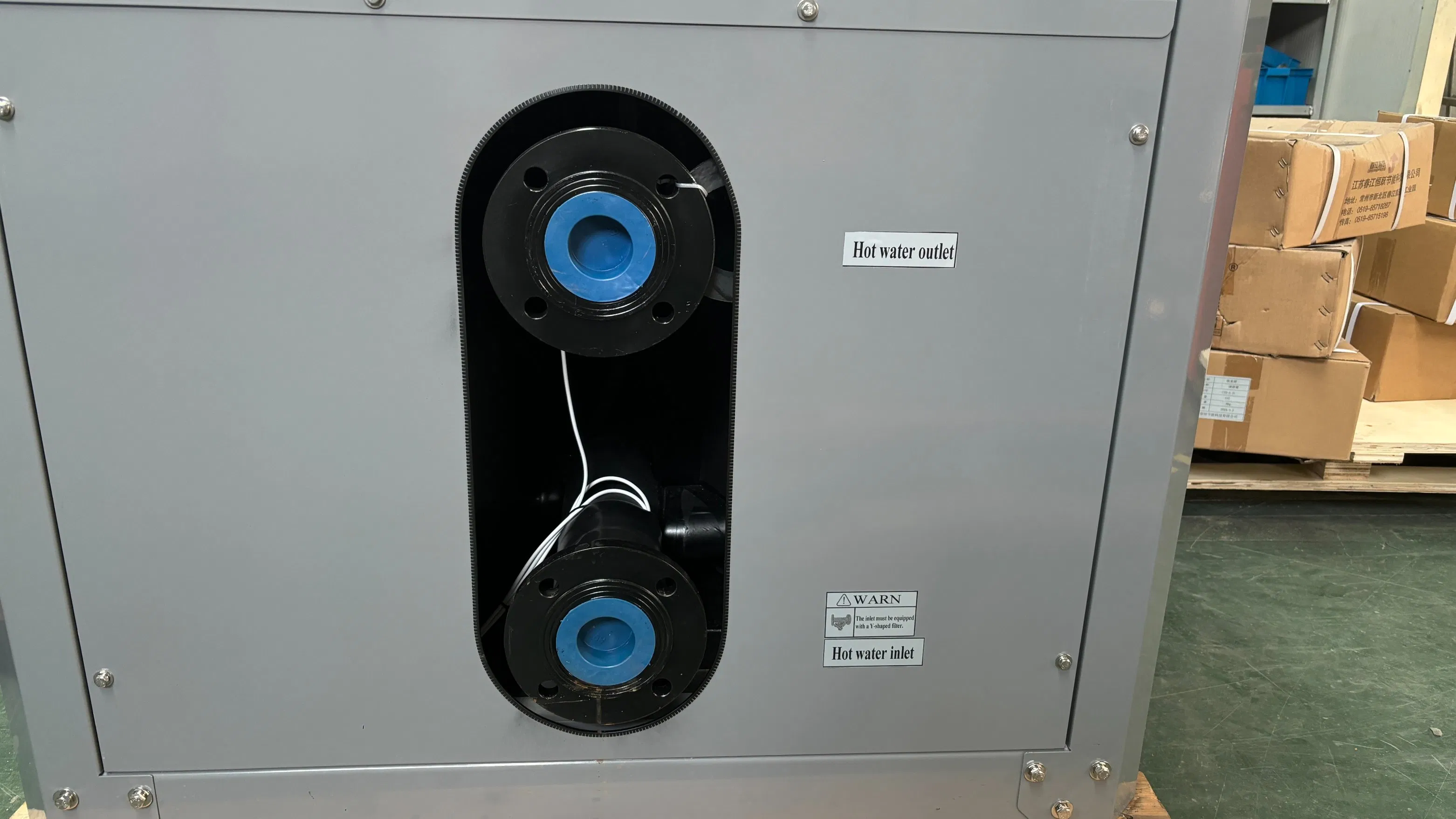 R134A Commercial Air Water Heat Pump DC Inverter Evi Certified Heating Cooling for Hotels Metal Housing