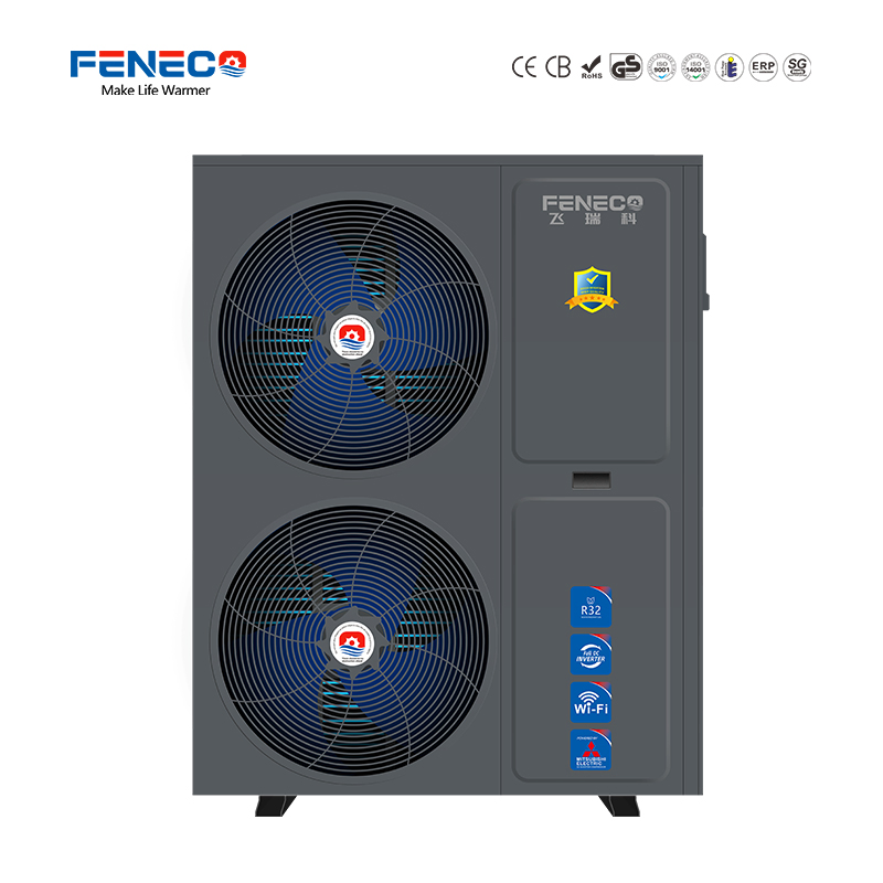Feneco Air Source Heat Pumps R32 Air to Water DC Inverter Heat Pump Heating &amp; Cooling &amp; Dhw 3 in 1 Heat Pump 15kw with CE, ERP, Key Mark Sg Ready