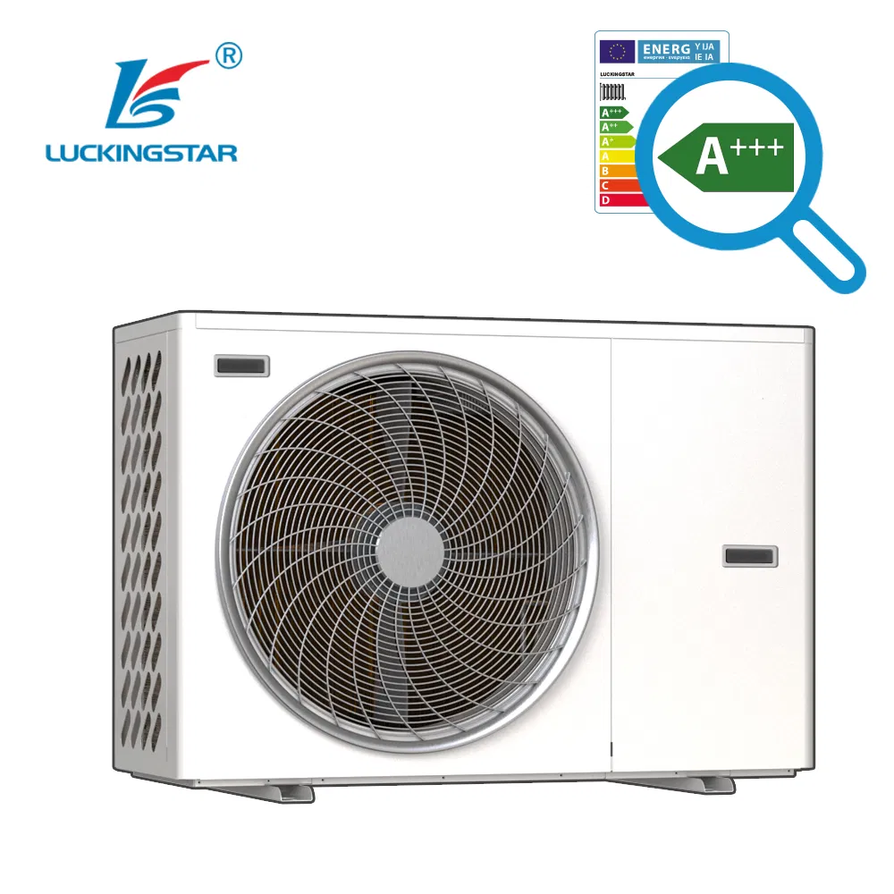 Eco-Friendly R32 Monoblock Heat Pump for Home Central Heating 220V~380V Single Phase/Three Phase Heater Wrmepumpe