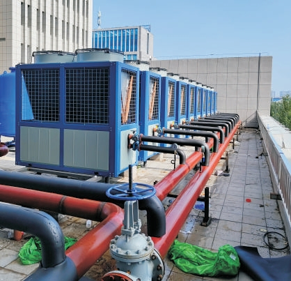 Split Air Conditioner to Water New Hotel Project R410A Commercial Heat Pump with Hot Water Air Source Heat Pump New Commercial