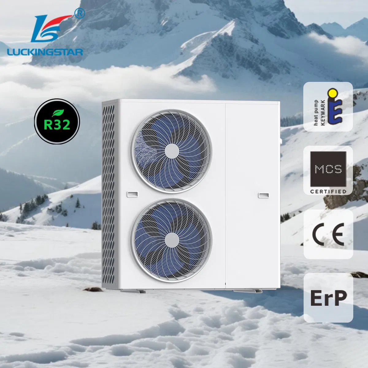 Eco-Friendly R32 Low Carbon Air to Water Heat Pump for Residential Use Air Heating/Cooling/Hot Water/Floor Heating Pompa Ciepla
