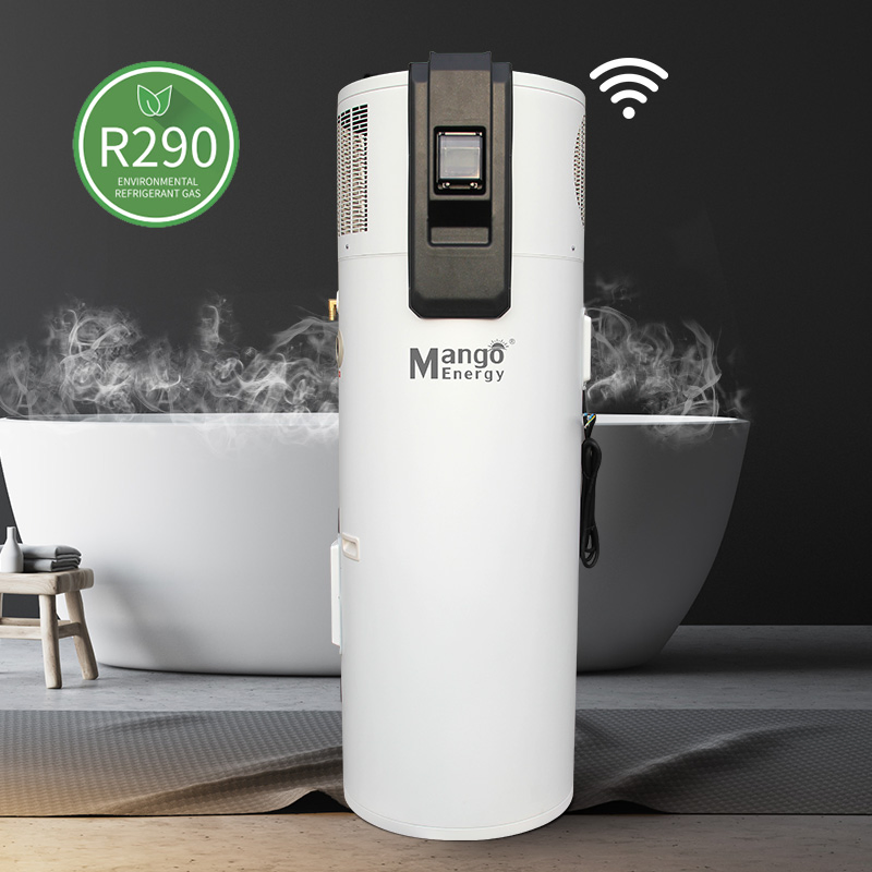 Europe R290 Dhw All in One Heat Pump Water Heater Integrated Domestic Hot Water Heater Air to Source Heat Pump with Tank OEM