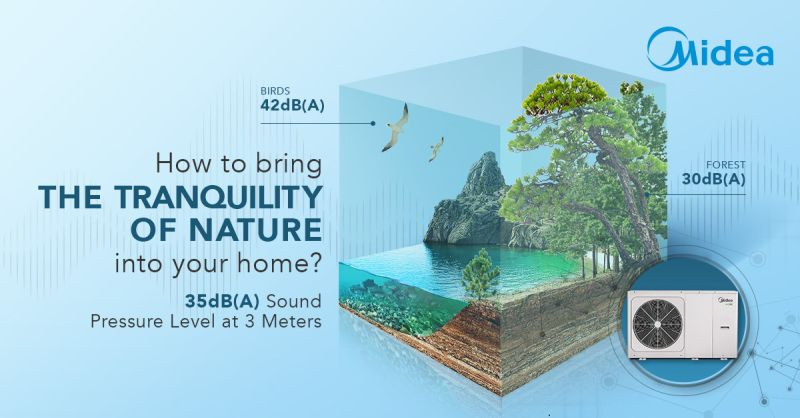 Midea Ground Source Water to Water Geothermal Heat Pump Water Heaters