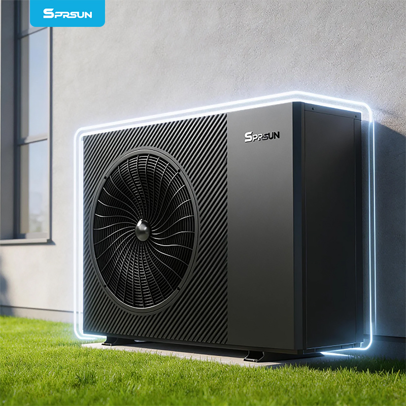 R290 Ultra-Quiet Air to Water Inverter Air Source Heat Pump Water Heater