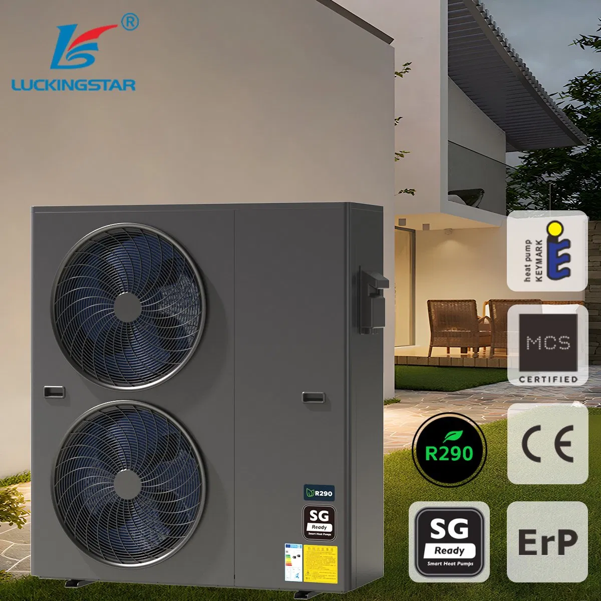 Propane Heat Pump High Efficiency R290 Heat Pump for Home Heating and Cooling Hot Water Floor Heating