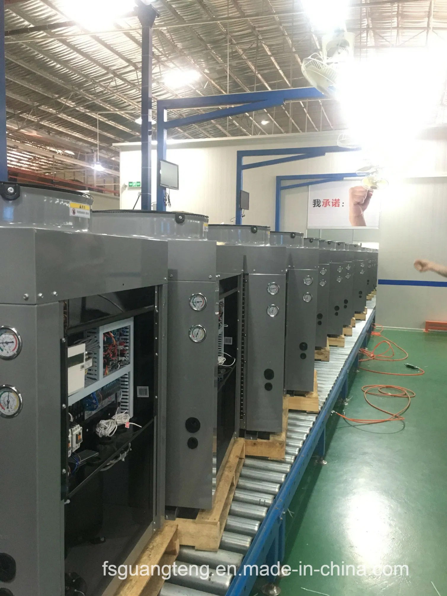 Chinese Factory Air to Water Multifunctional Air Source Heat Pump Water Heater 21kw for Commercial Building High Cop