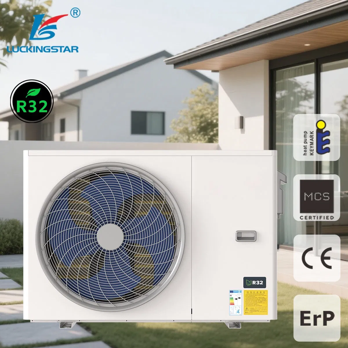 220-240V~/50Hz 4kw 6kw 8kw 11kw 15kw Monoblock Multi-Function R32 Heating and Cooling Heat Pump