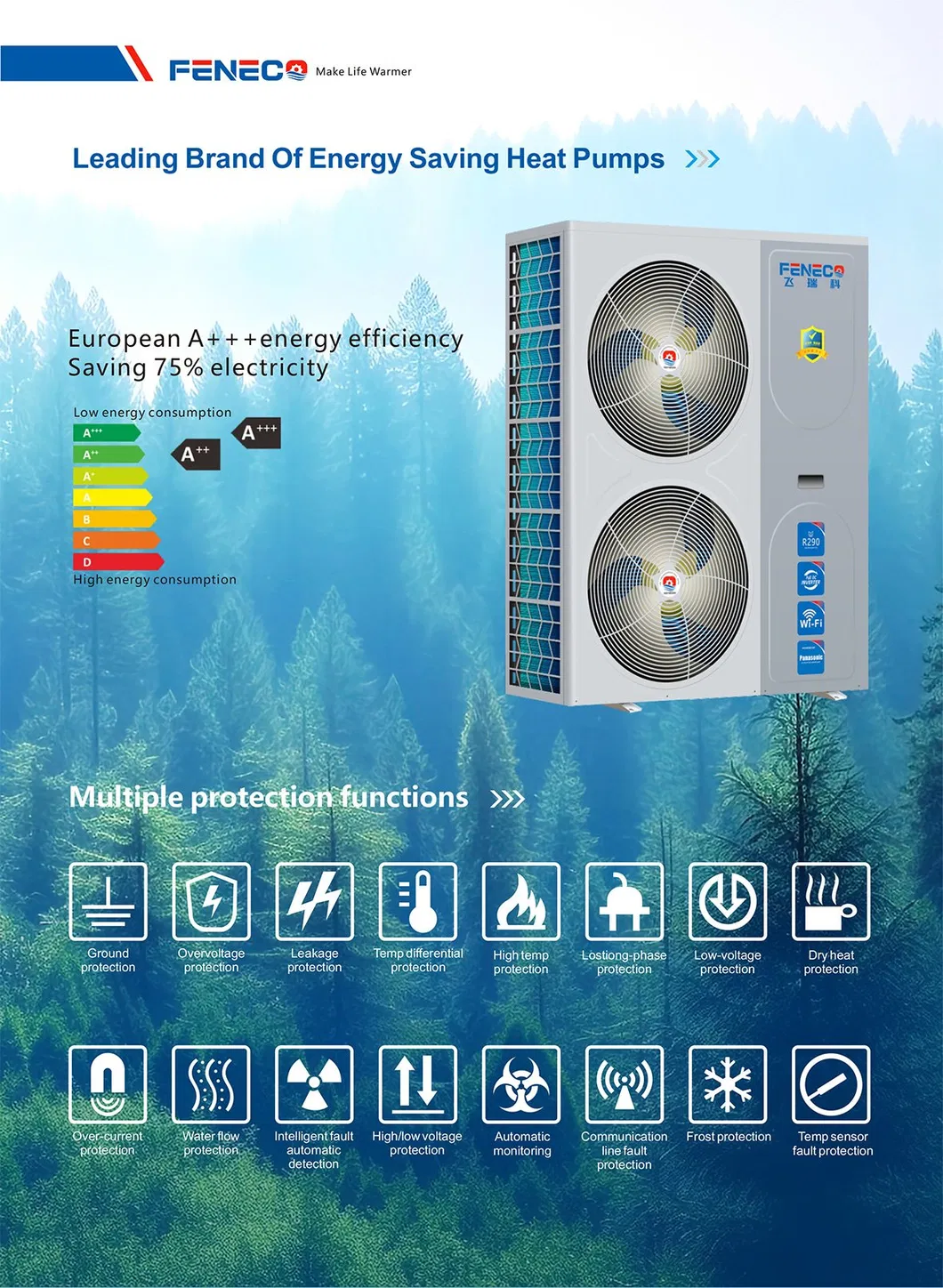 Air to Water EVI Heat Pump
