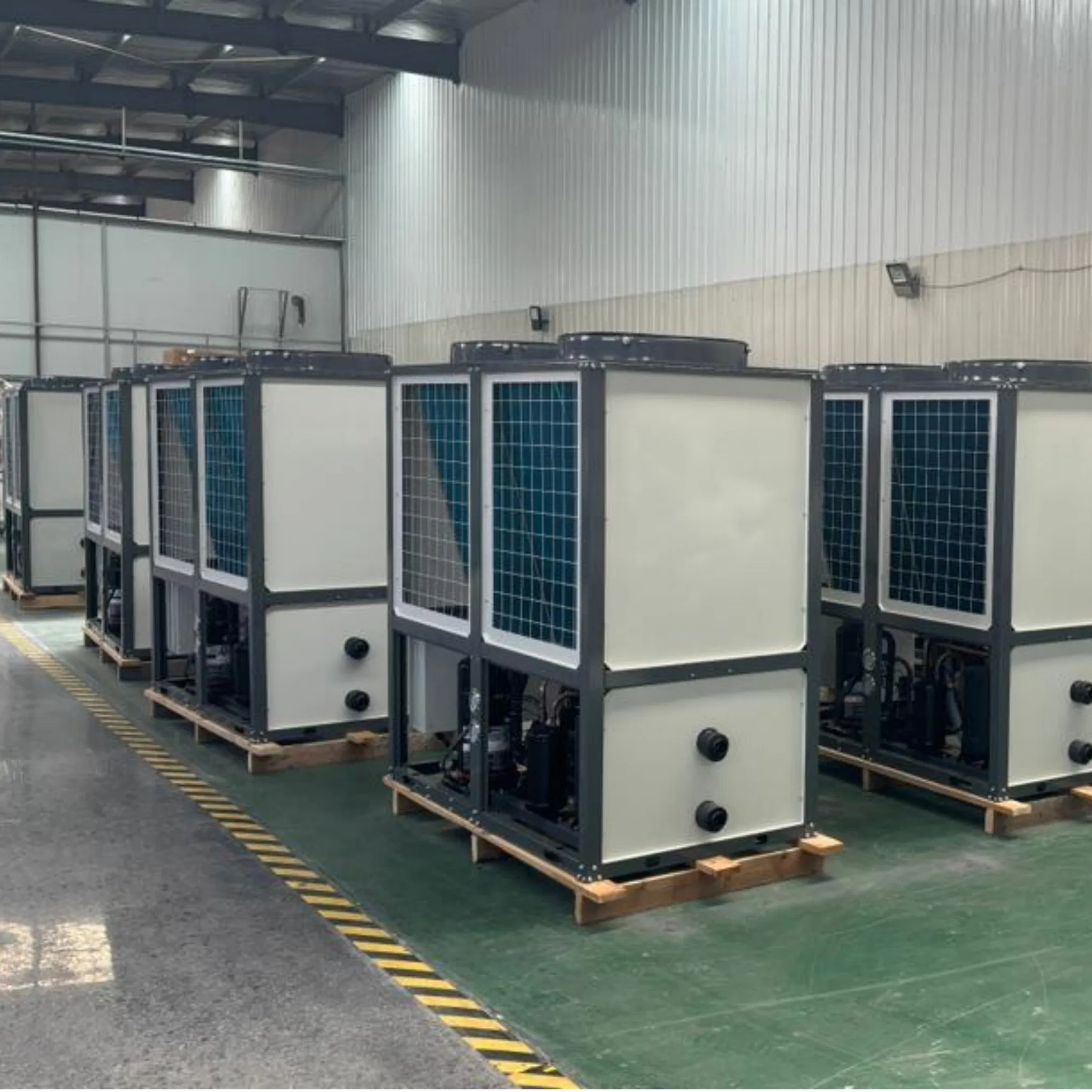 R134A Commercial Air Water Heat Pump DC Inverter Evi Certified Heating Cooling for Hotels Metal Housing