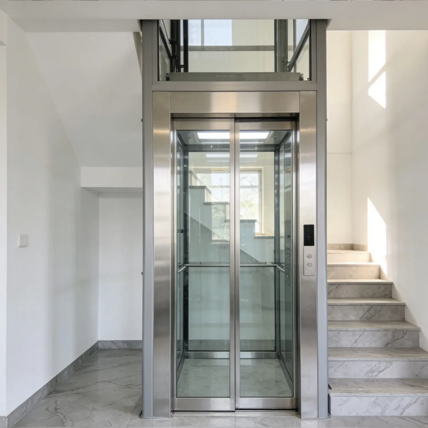 Residential Elevator for Cold Climates Includes Interior Heating and Frost Protection Systems