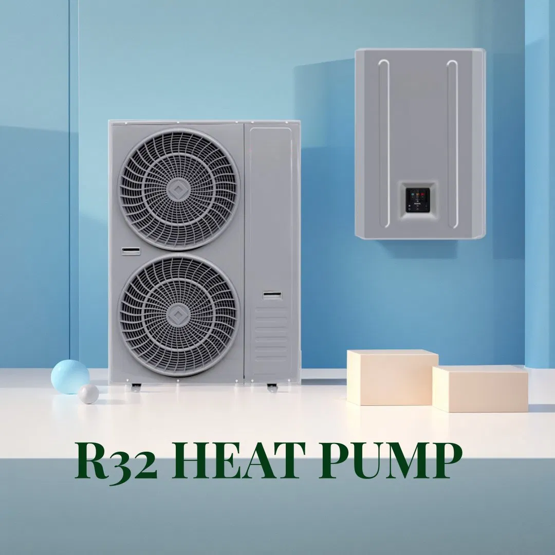 Evi DC Inverter Wall Mounted Split Type R32 Air Source Heat Pump for Fan Coil Heating and Cooling
