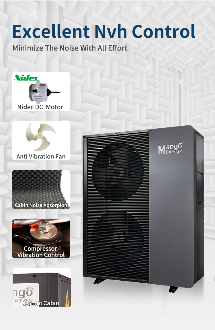 R32 Eco-Friendly DC Inverter Heat Pump System 19.18kw Heating/Cooling &amp; Sanitary Hot Water