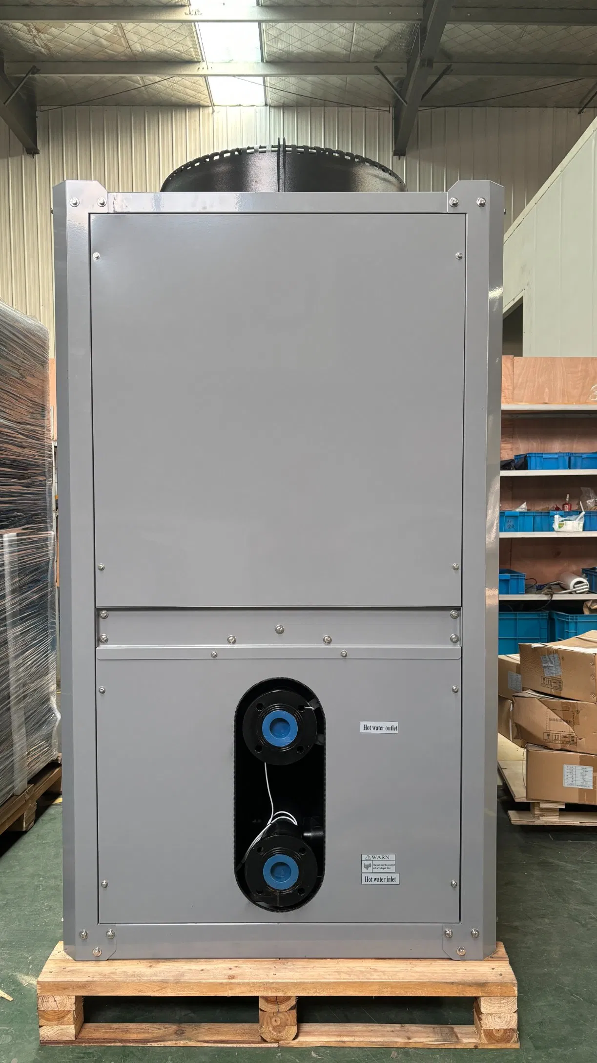 R134A Commercial Air Water Heat Pump DC Inverter Evi Certified Heating Cooling for Hotels Metal Housing