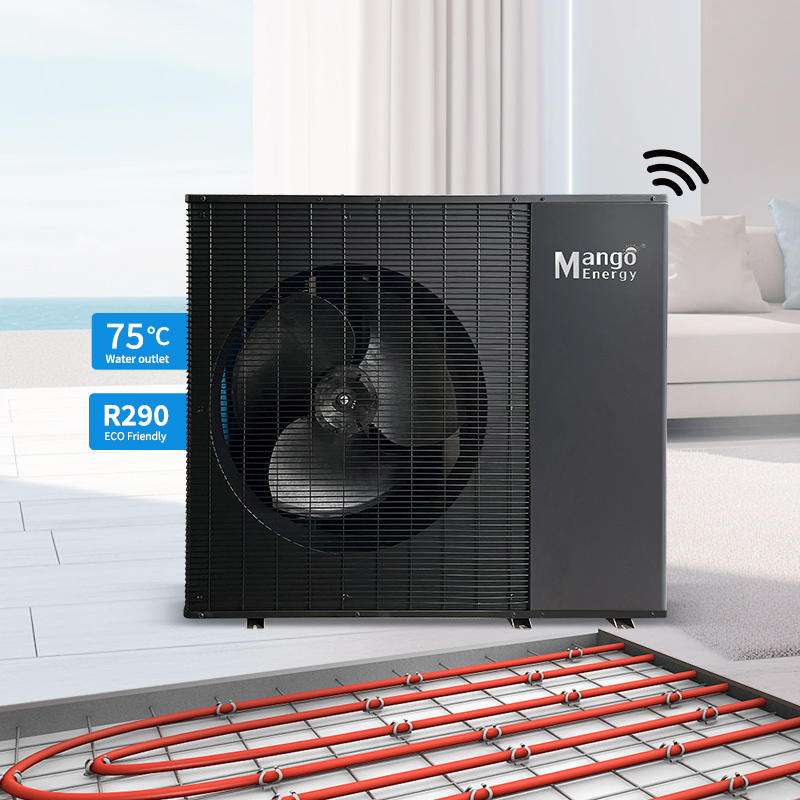 Solar/Air Energy ERP a+++ DC Inverter Air Source Heat Pump and Electric Water Heater for Commercial Outdoor House