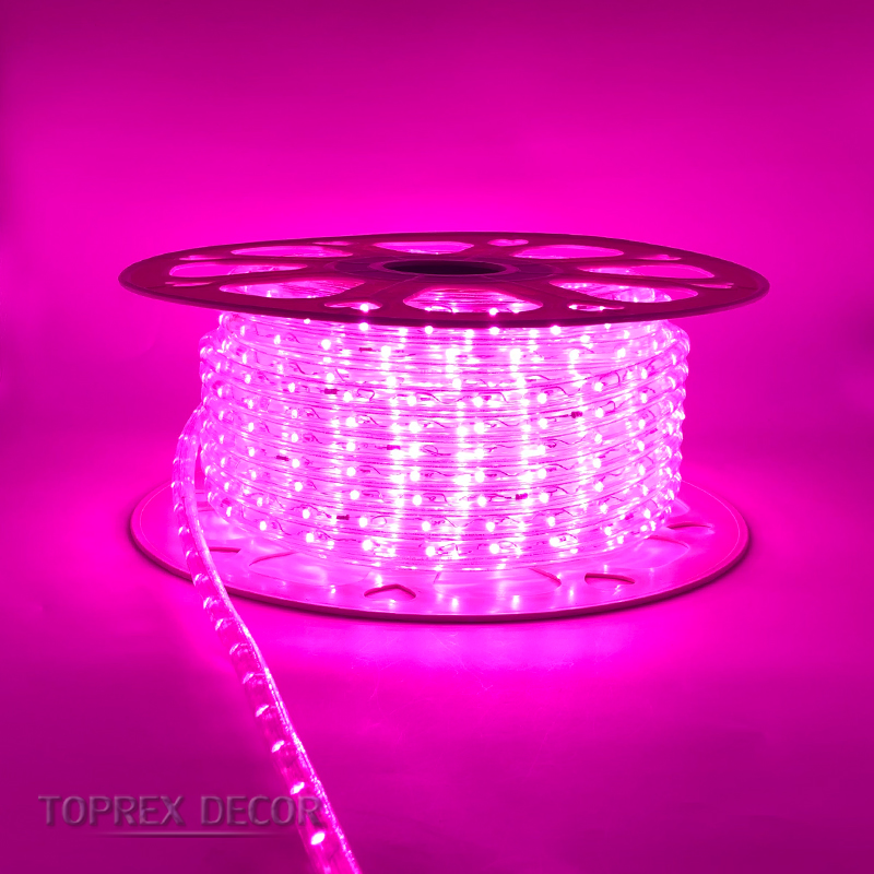 Quality Christmas Decorations 100 Meters Flashing Outdoor Neon Ceiling LED Strip Rope Lights