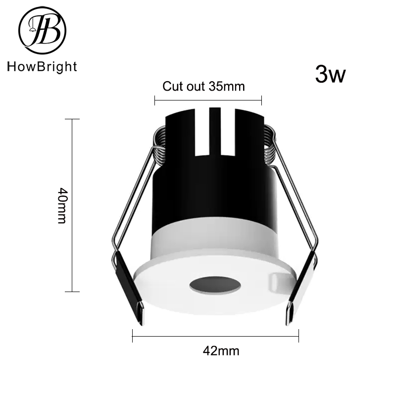 Commercial 3W 7W 10W 12W Shape Recessed Mounted LED Downlight