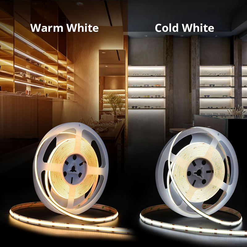 Low Price Flexible White COB LED Strip Light 4000K 6000K Car Interior LED Light Strip with Remote Control Night Light for Kids