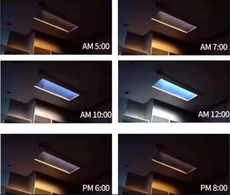 Bbier Blue Sky Lights Sunlight Panel Light LED Smart Clear Sky Light Flat LED Panel for Living Room Office