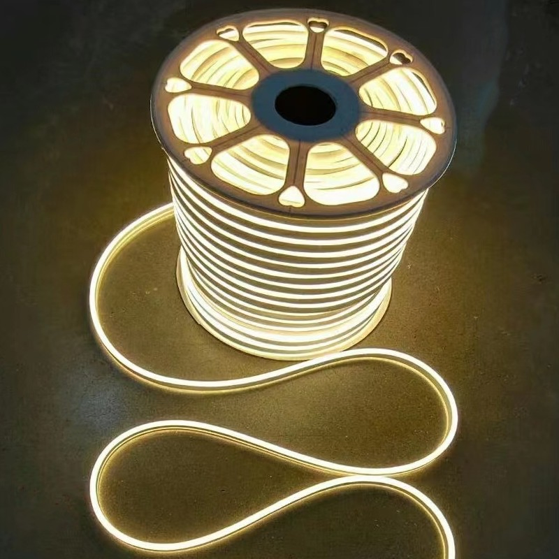 Colorful Christmas Decoration Holiday LED Lighting AC110V 220V Tape Neon Light Flex 50m/Roll LED Strip Light