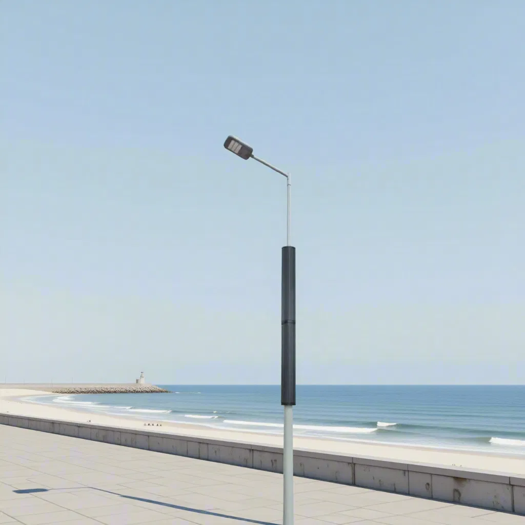 30W Anti-Dust LED Solar Pole Street Light with Vertical Solar Tube Maintenance Free for Middle East