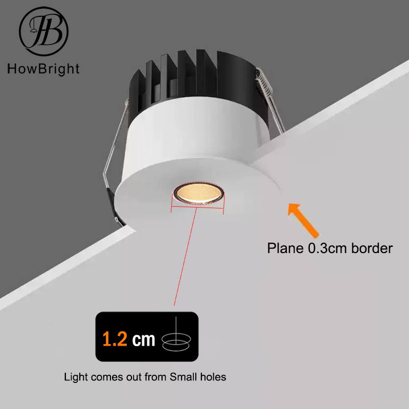 Commercial 3W 7W 10W 12W Shape Recessed Mounted LED Downlight