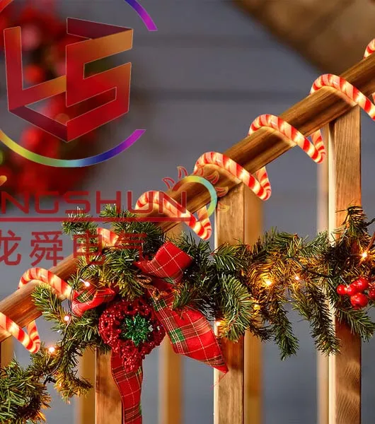 LED Candy Cane Detail