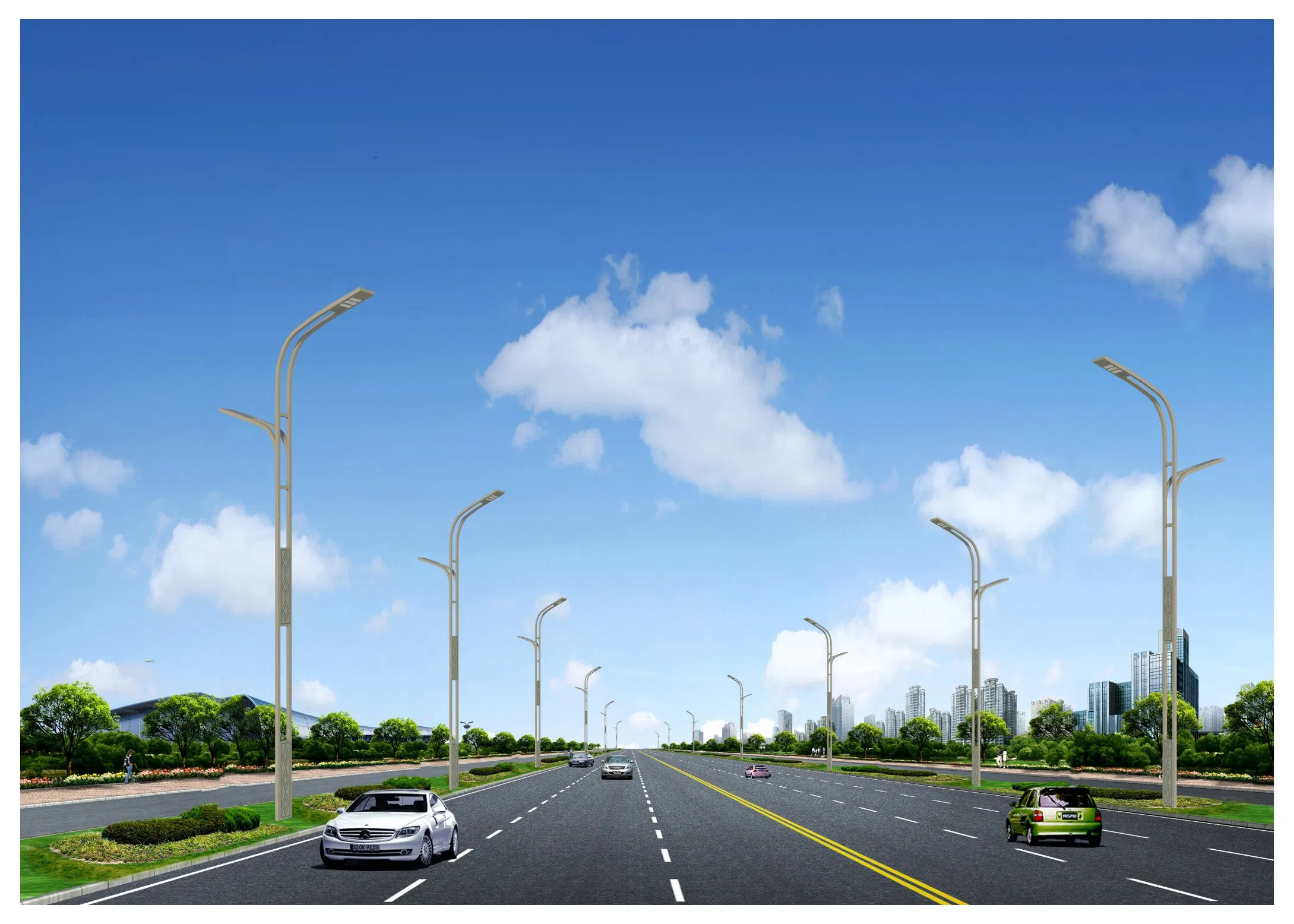 with Source 120 W LED Electrical Street Light Garden Lights