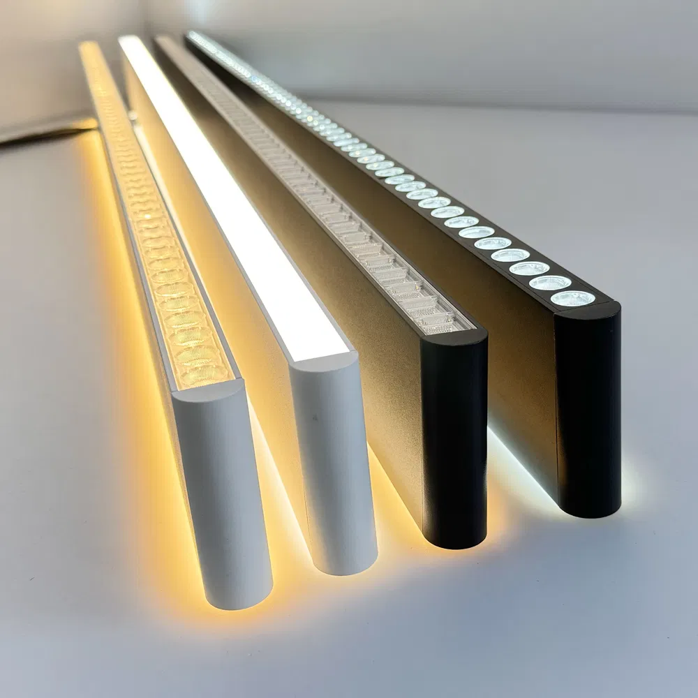 25*85mm Slim Profile LED Linear Trunking Light with Black/White Housing