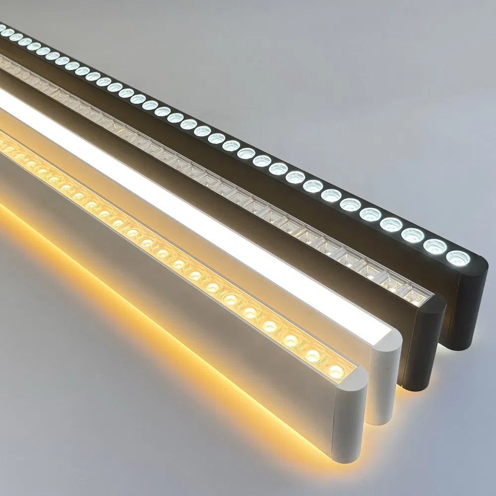 25*85mm Slim Profile LED Linear Trunking Light with Black/White Housing