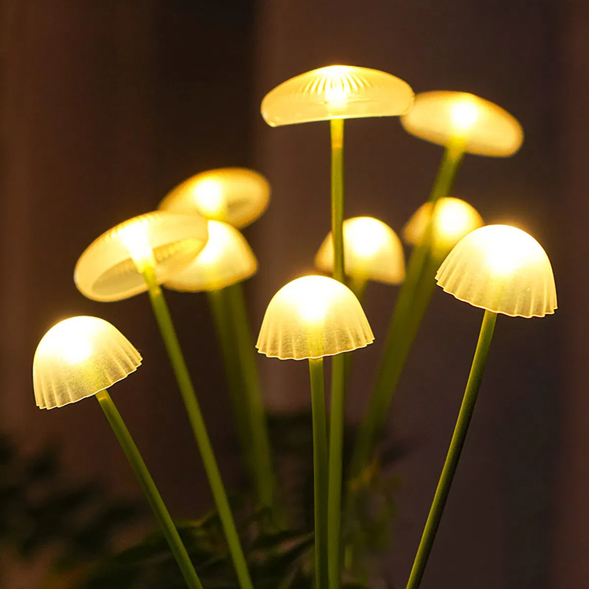 Factory LED Solar Outdoor Decoration Rope Light Jellfish Mushroom Holiday Light