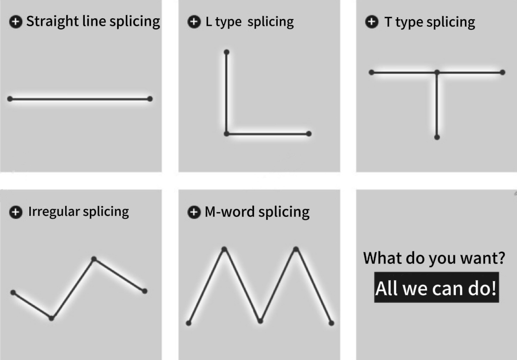 3000K/4000K/6000K Wall Lights for Indoor Decoration Rubik's Cube LED Skyline Linear Light