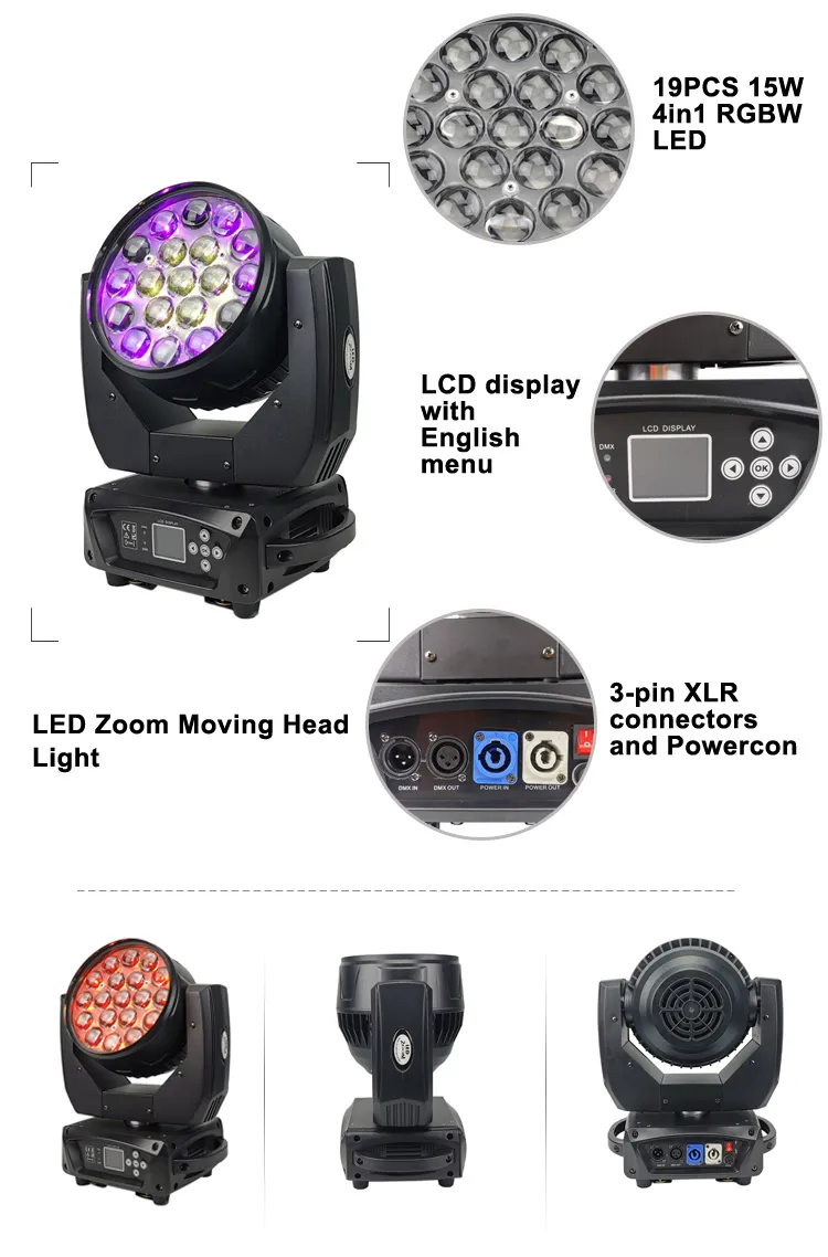 LED Wash Zoom Moving Head Detail