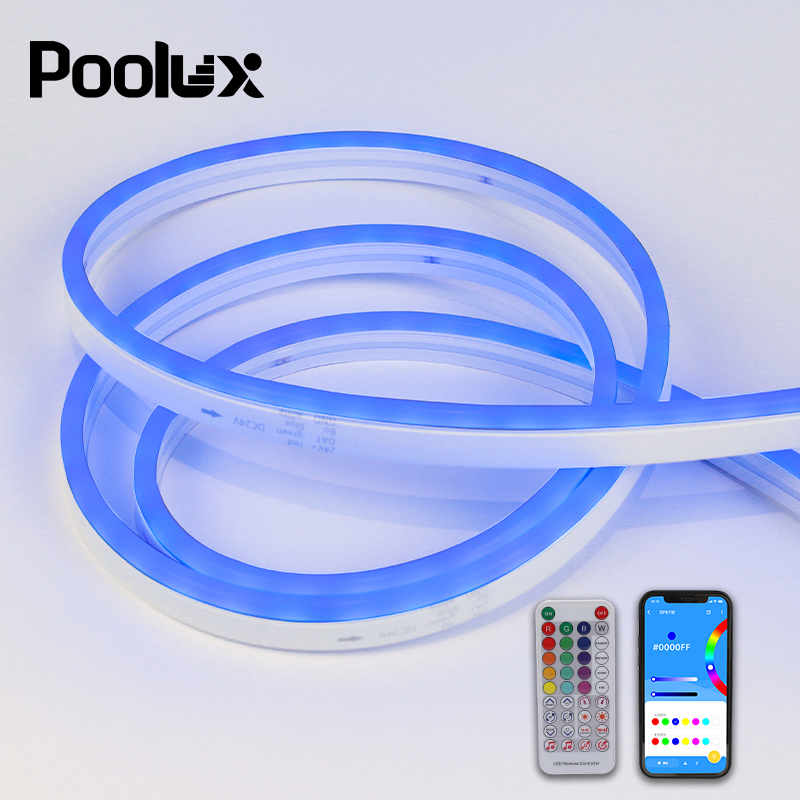 Smart Color Changing Waterproof LED Rope Lights for Swimming Pool with IP67 Underwater LED Neon Flex Strip Light