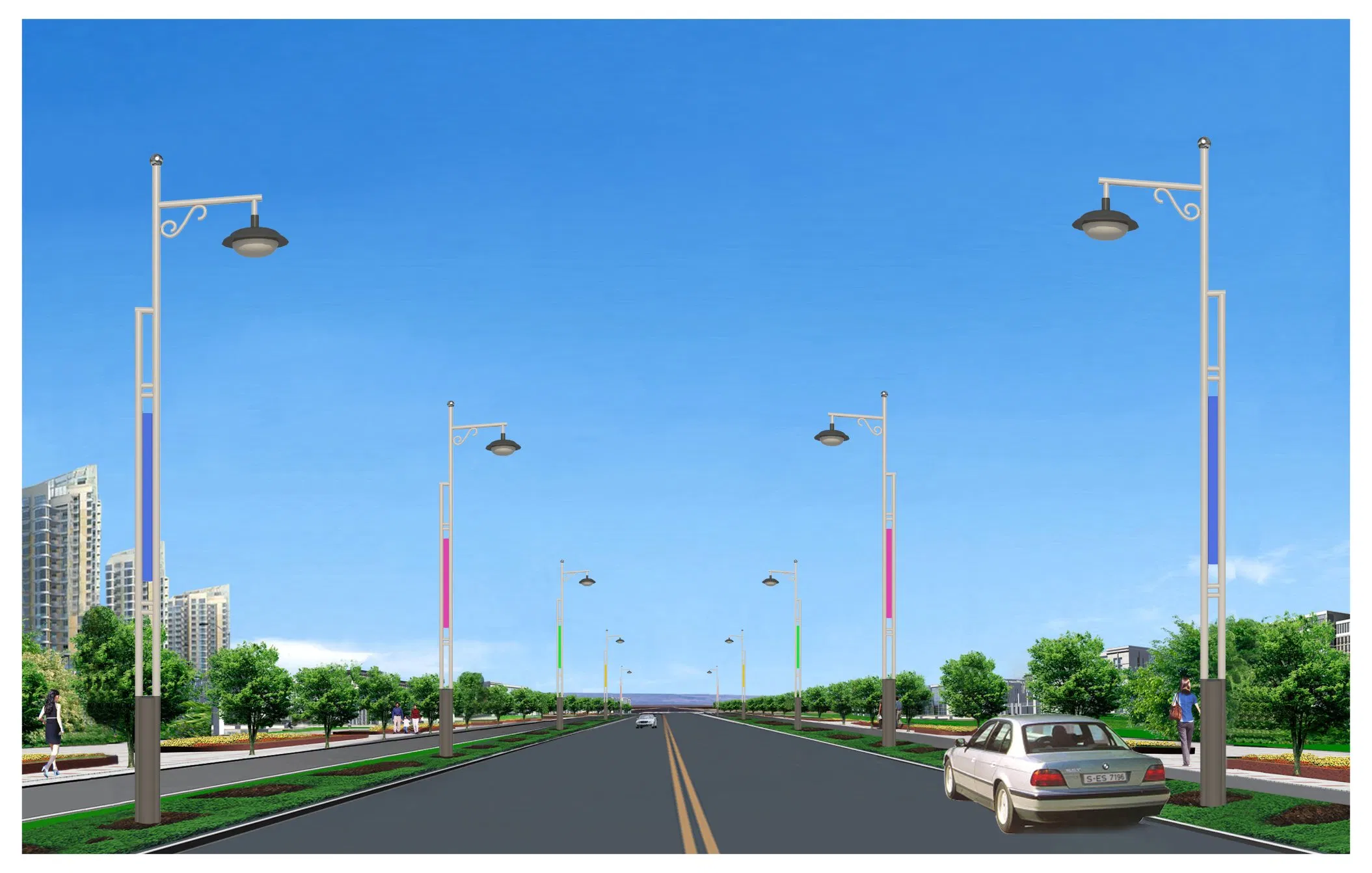 with Source 120 W LED Electrical Street Light Garden Lights