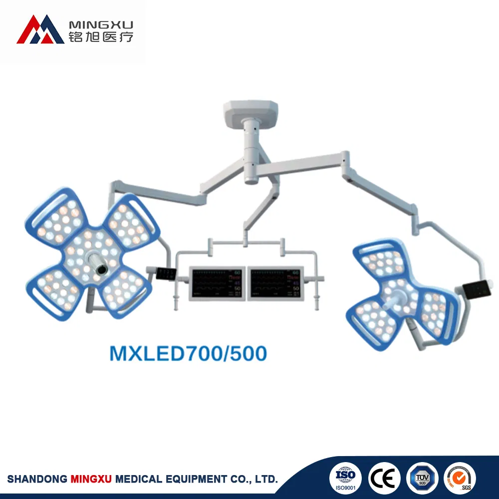 LED-700/500 Double Headed Ceiling Surgical Shadowless Light for Hospital Operation Room